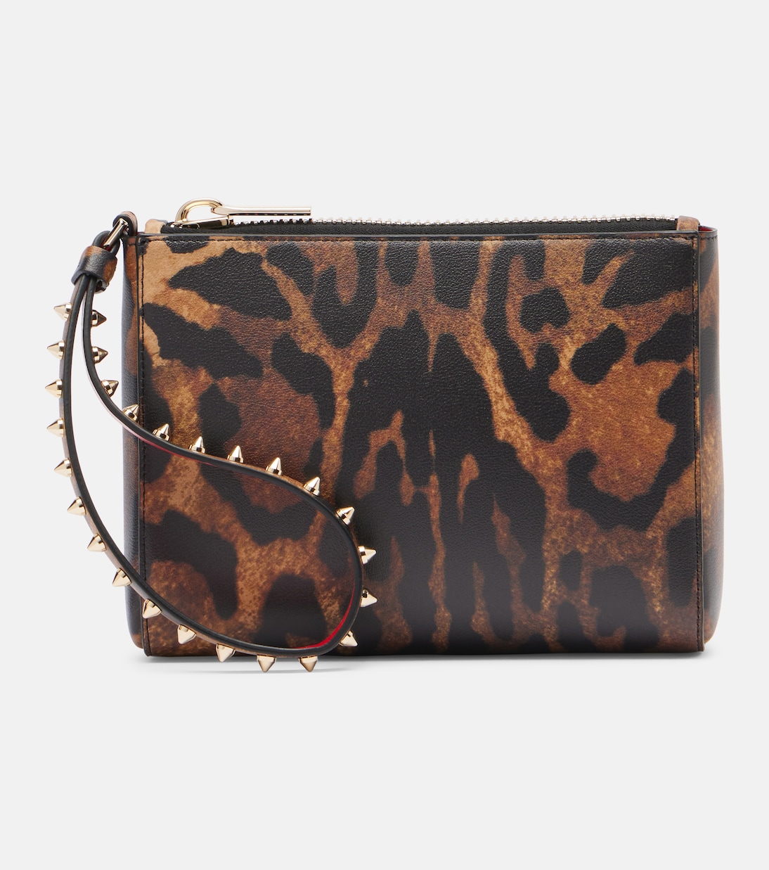 Cabata Small leopard-print leather pouch | Christian Louboutin
