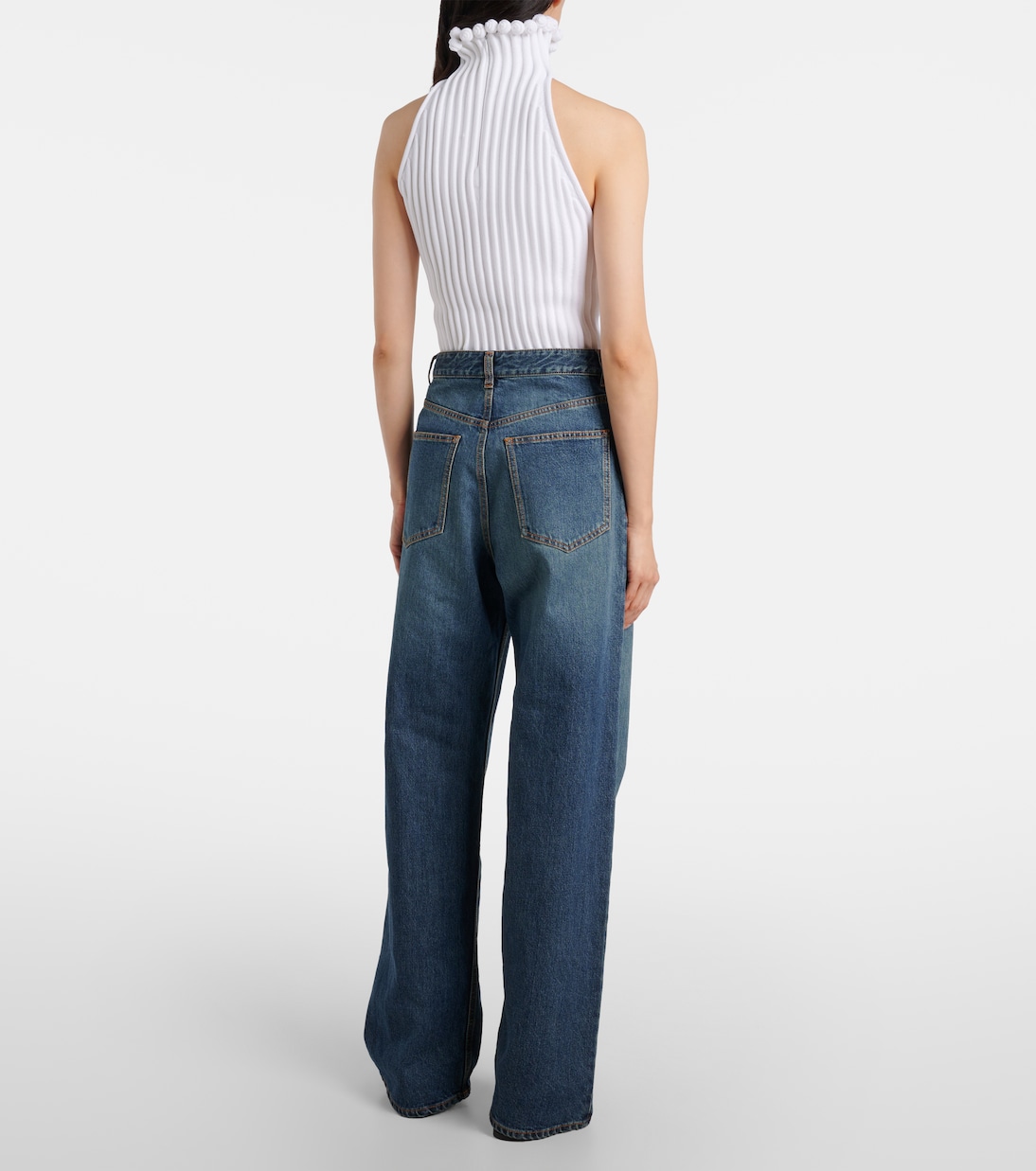 Low-Rise Straight Jeans  | Alaïa