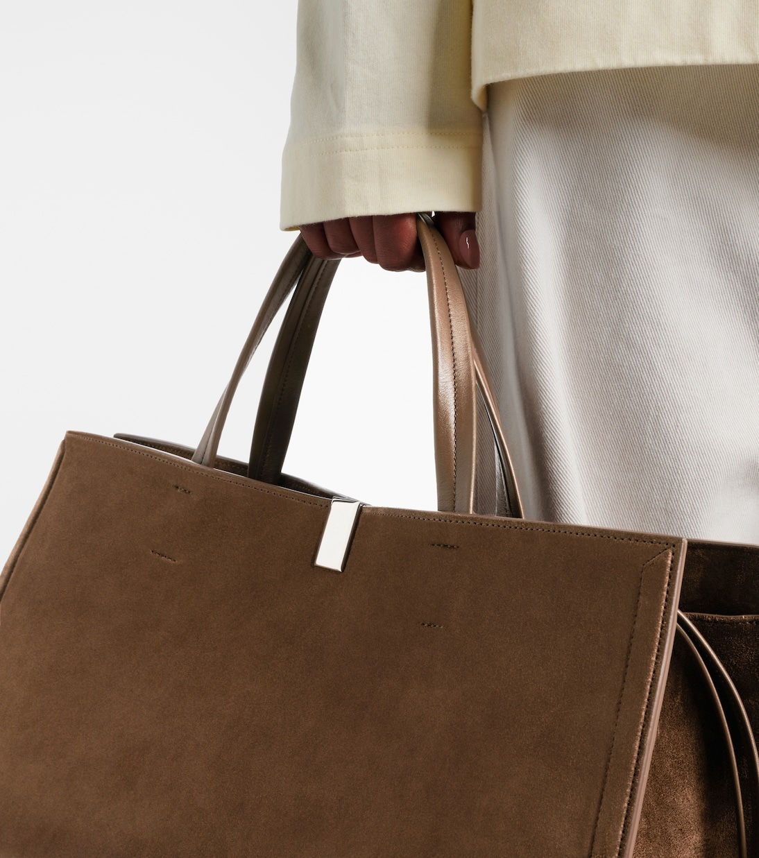 Kit Cabas Medium suede tote bag | Phoebe Philo