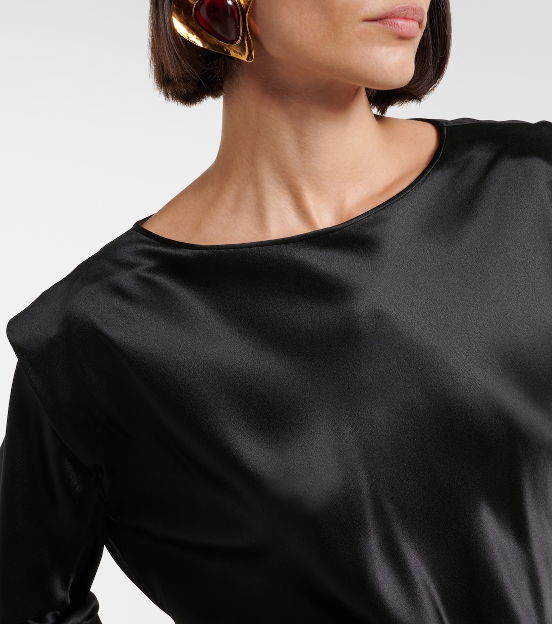 Top aus Seidensatin | Saint Laurent