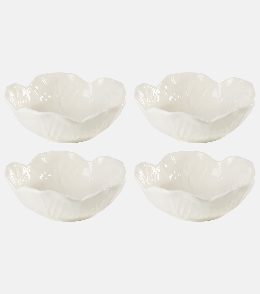Cabbage set of 4 ceramic bowls | Bordallo Pinheiro