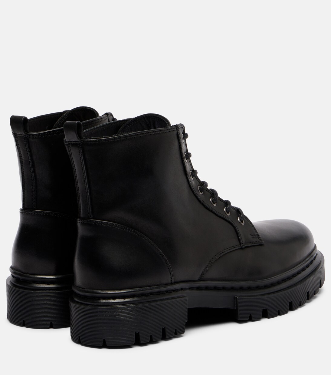 Henry leather combat boots | Staud