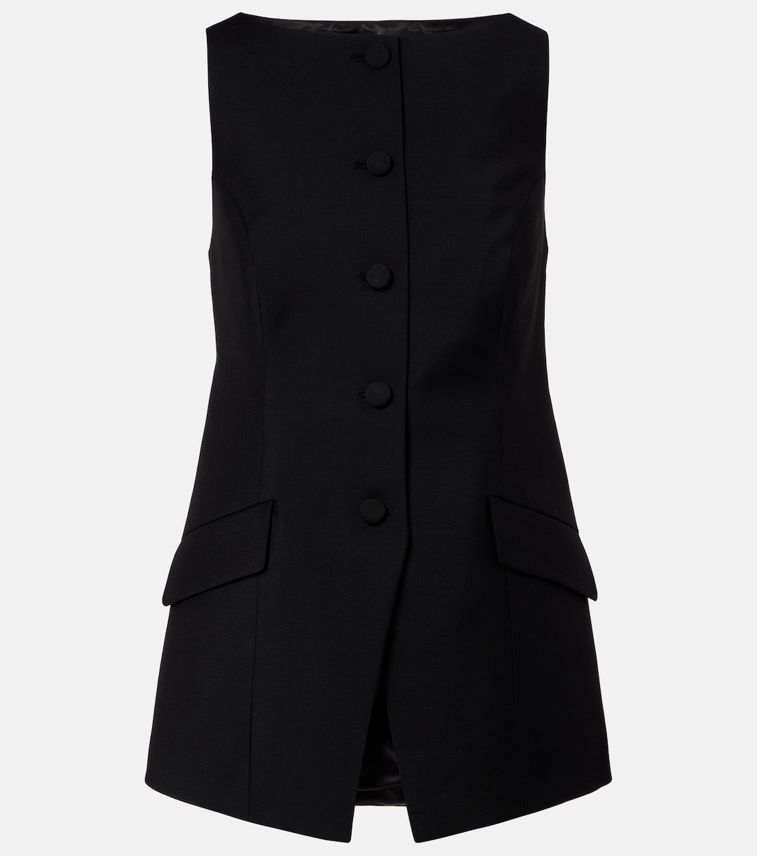 Wool and mohair crêpe vest | Róhe