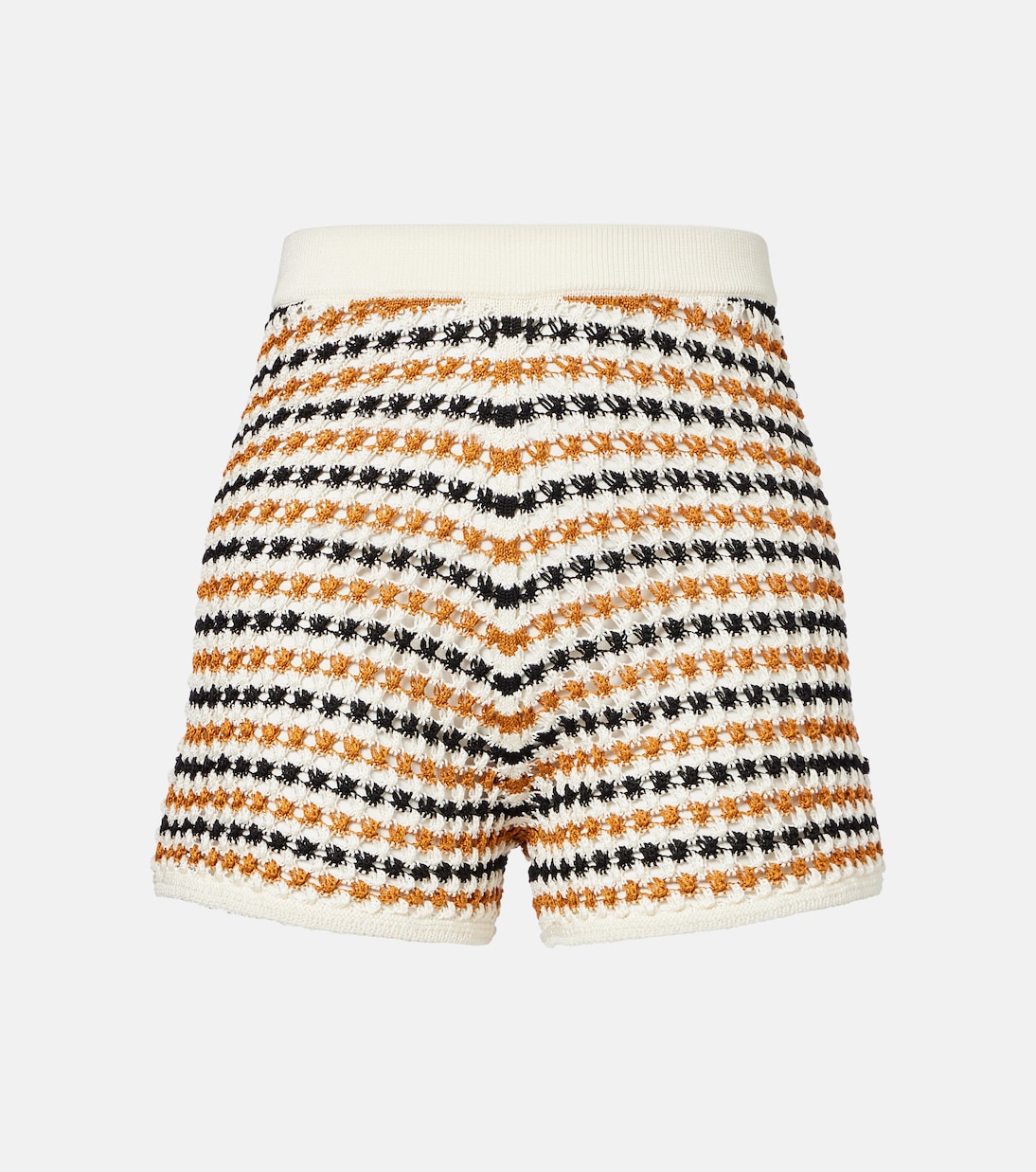 Disco open-knit cotton-blend shorts | Eres