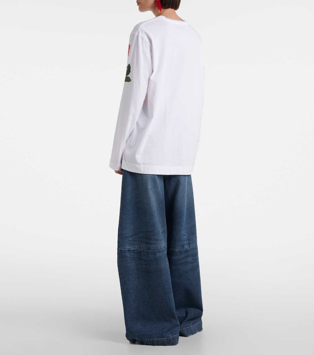 Bedrucktes Longlsleeve aus Baumwolle  | Simone Rocha