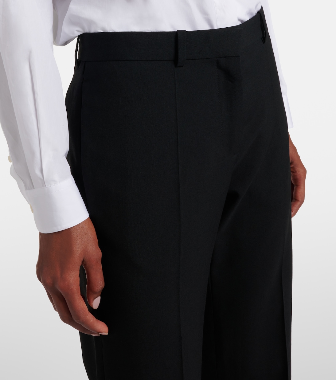 Hiram wool straight pants | The Row