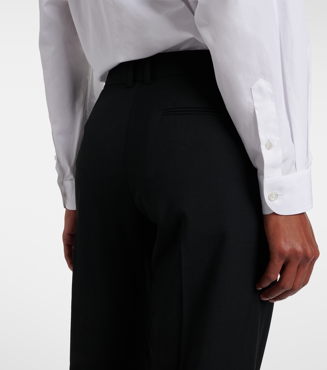 Hiram wool straight pants | The Row