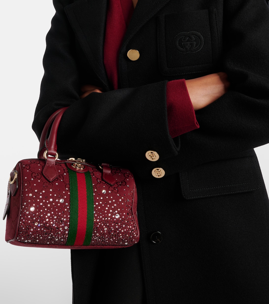 Verzierte Tote Bag Ophidia Small aus Canvas | Gucci