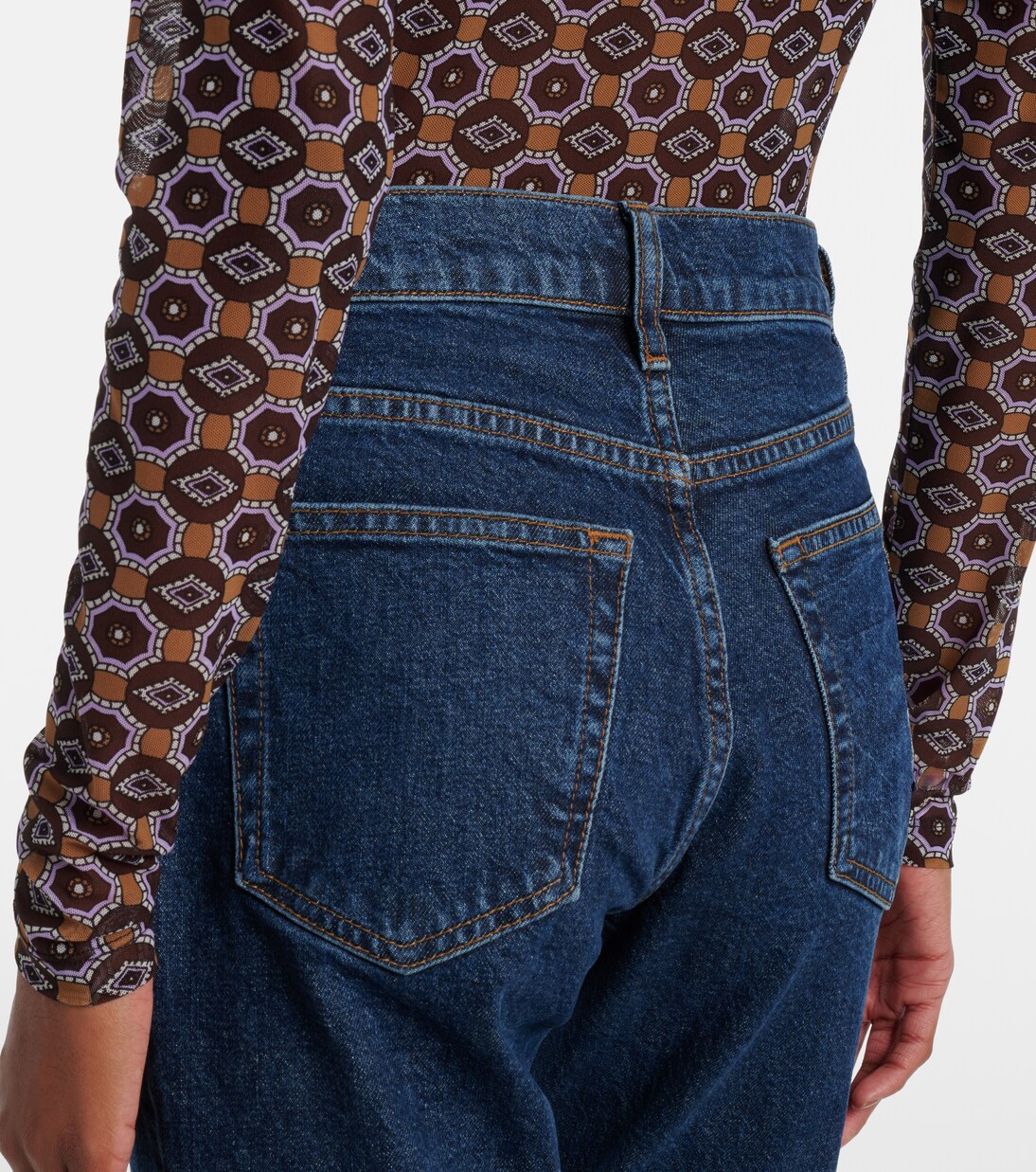 Borrowed cropped straight jeans | Frame