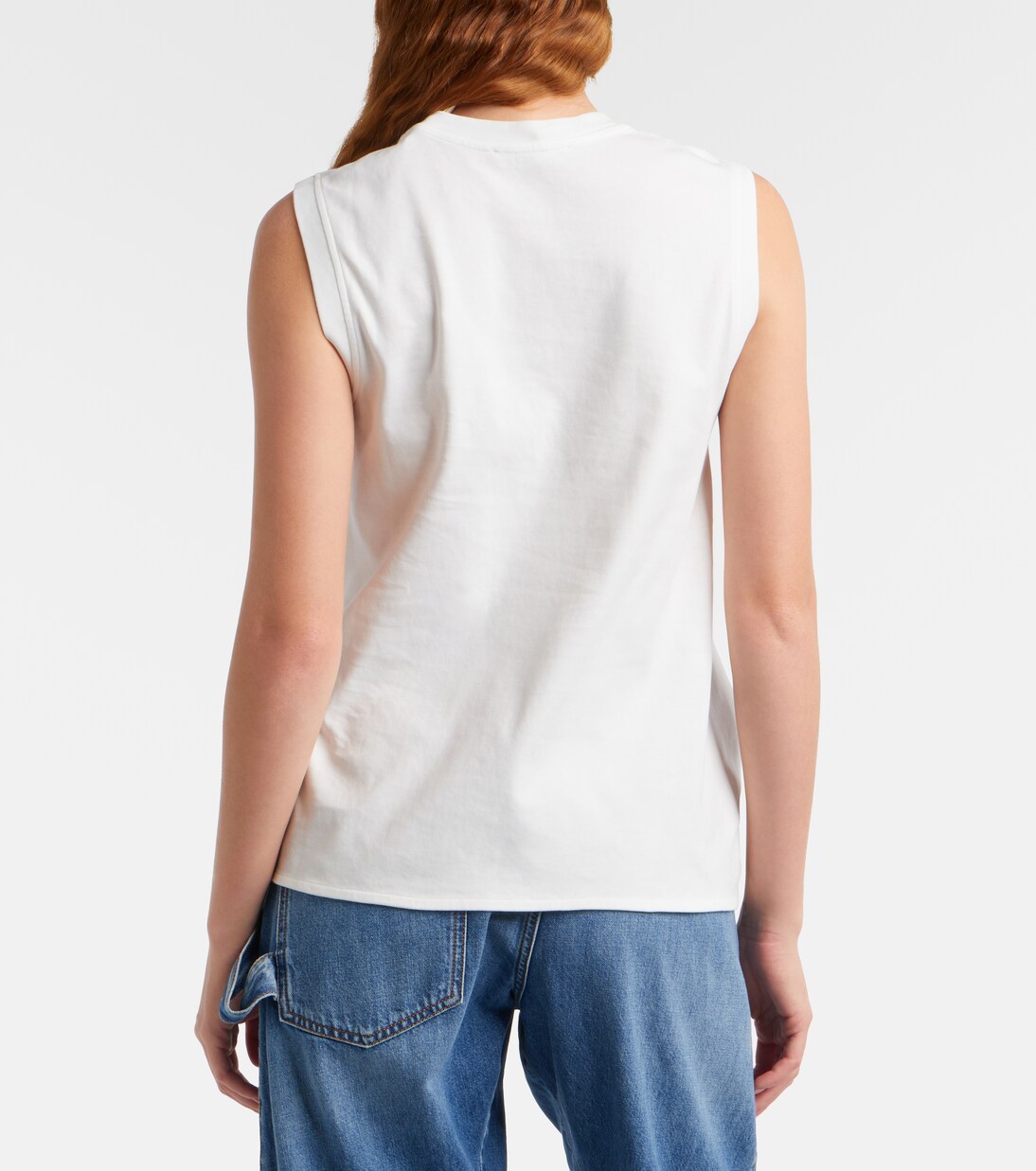 Cotton jersey tank top | JW Anderson