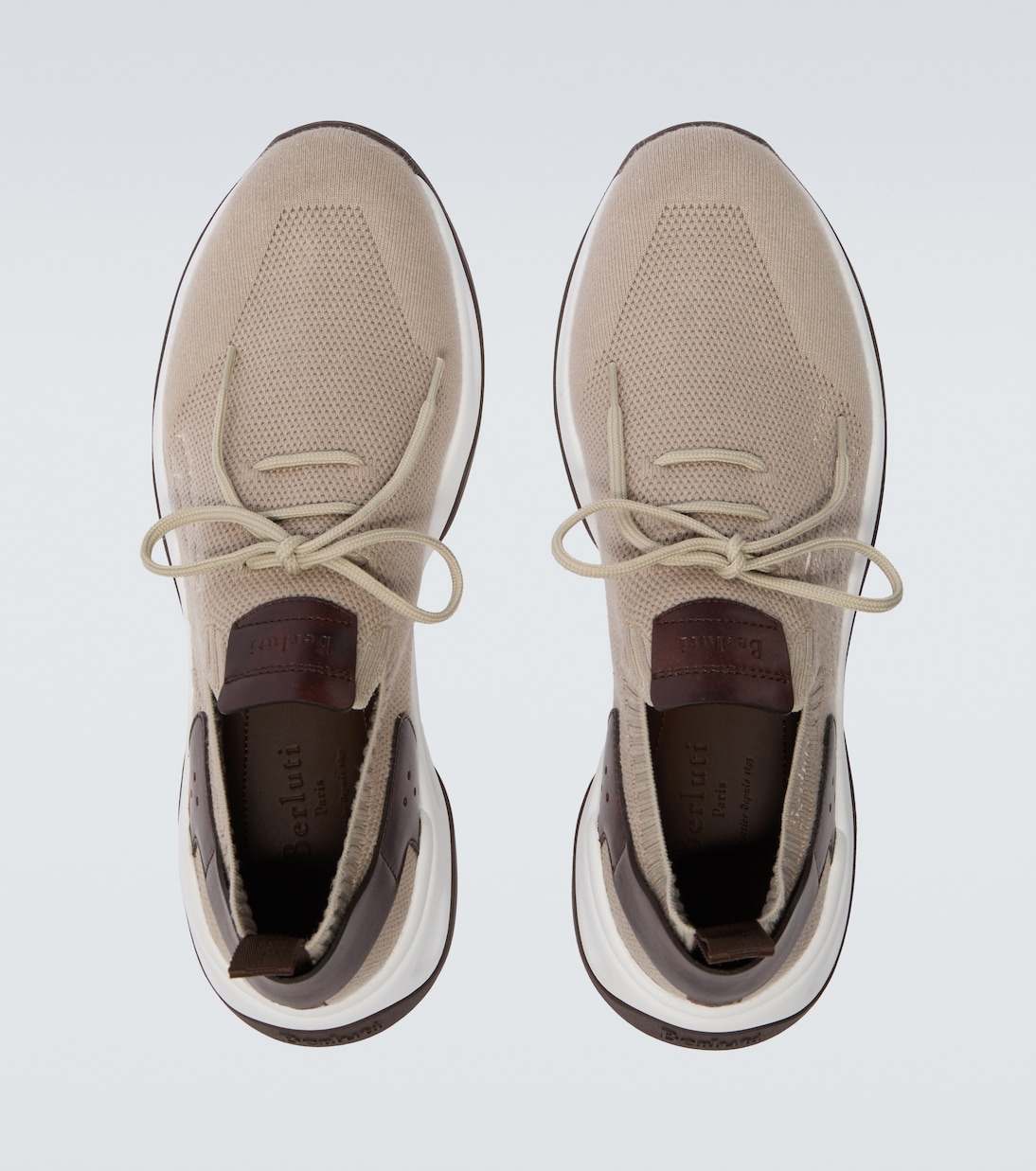 Zapatillas Shadow de punto con piel | Berluti