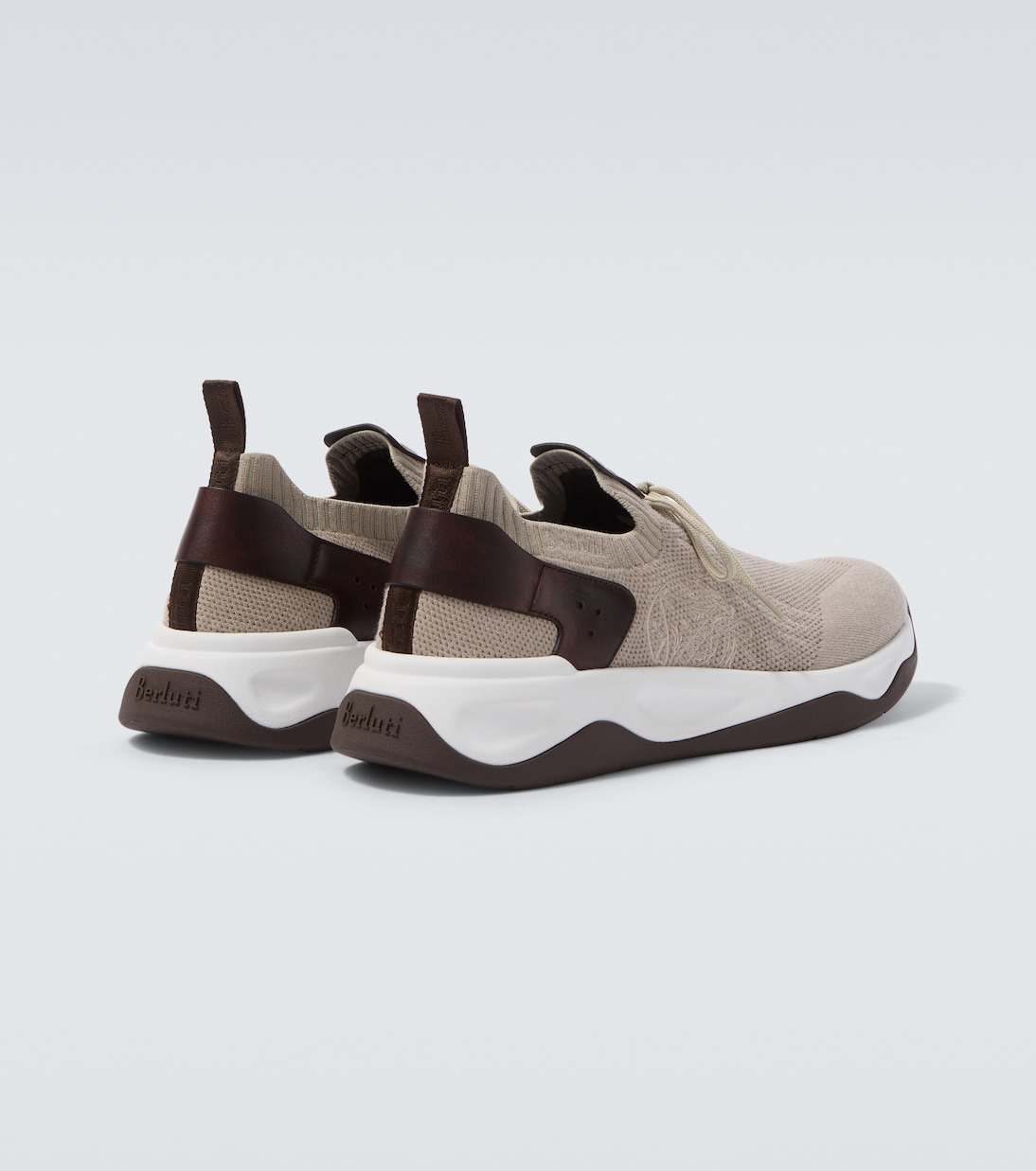 Zapatillas Shadow de punto con piel | Berluti