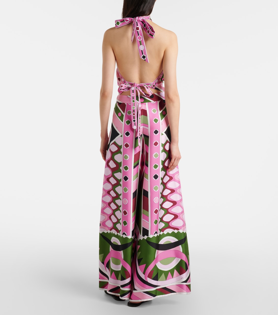 Pantalon ample Vivara en satin de soie | Pucci