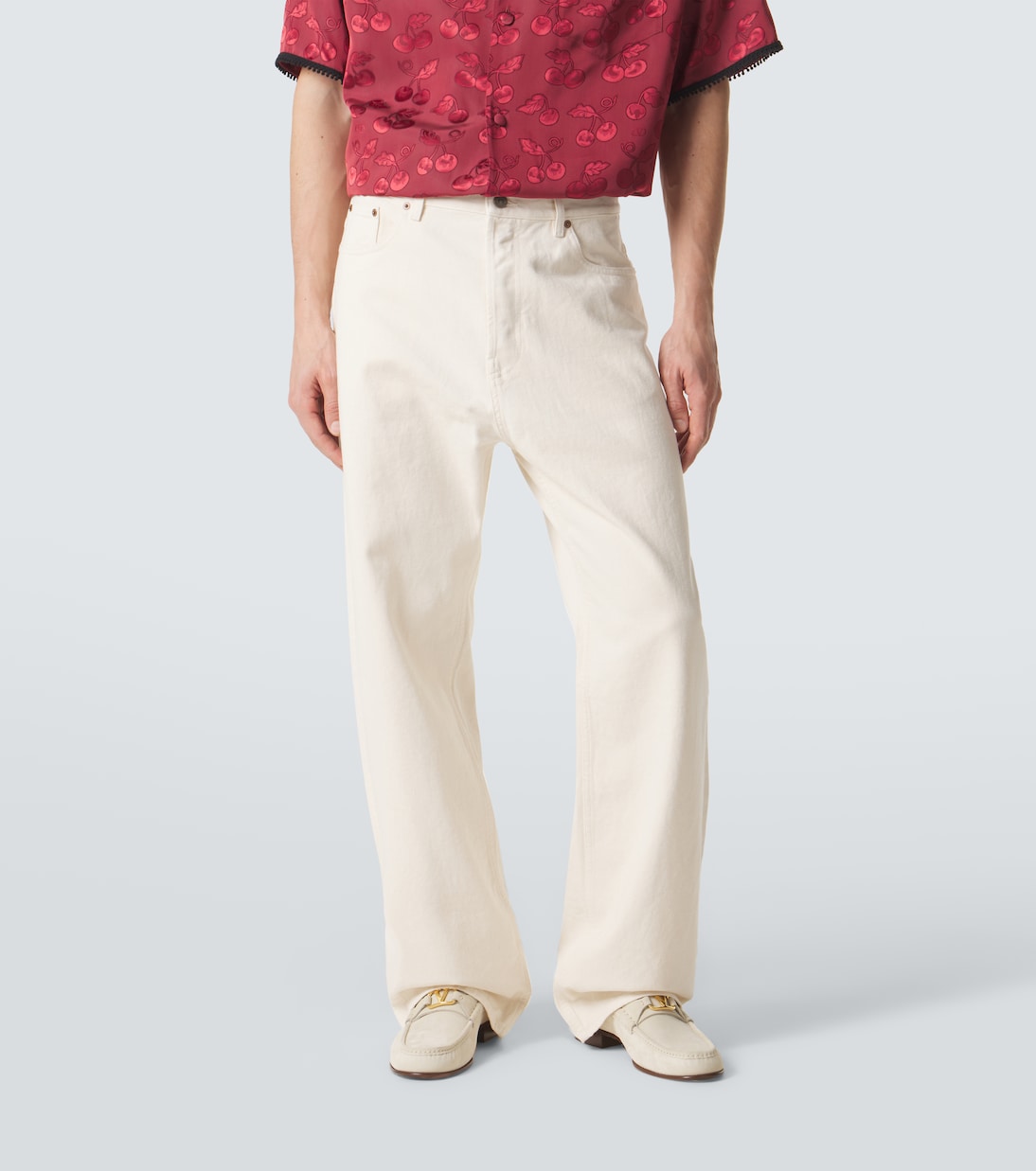 Wide-Leg Jeans VGold | Valentino