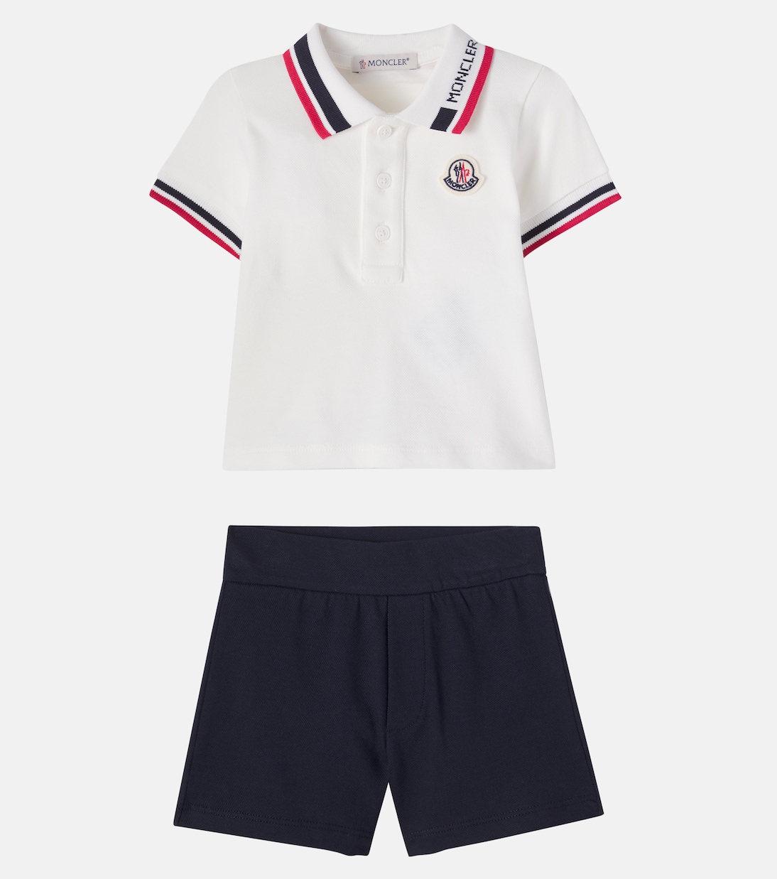 Bébé – Ensemble polo et short en coton mélangé | Moncler Enfant