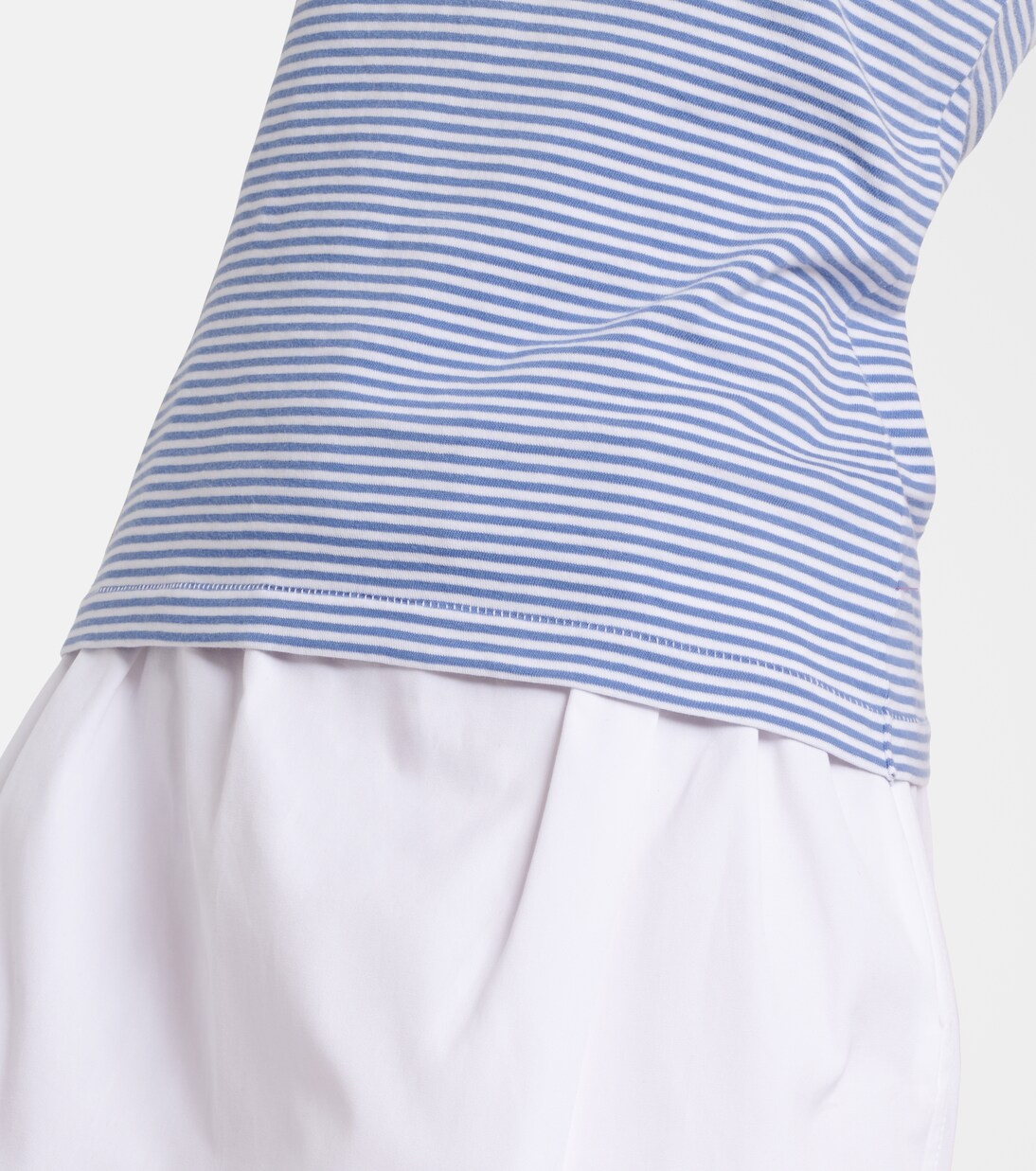 Striped cotton jersey tank top | Prada