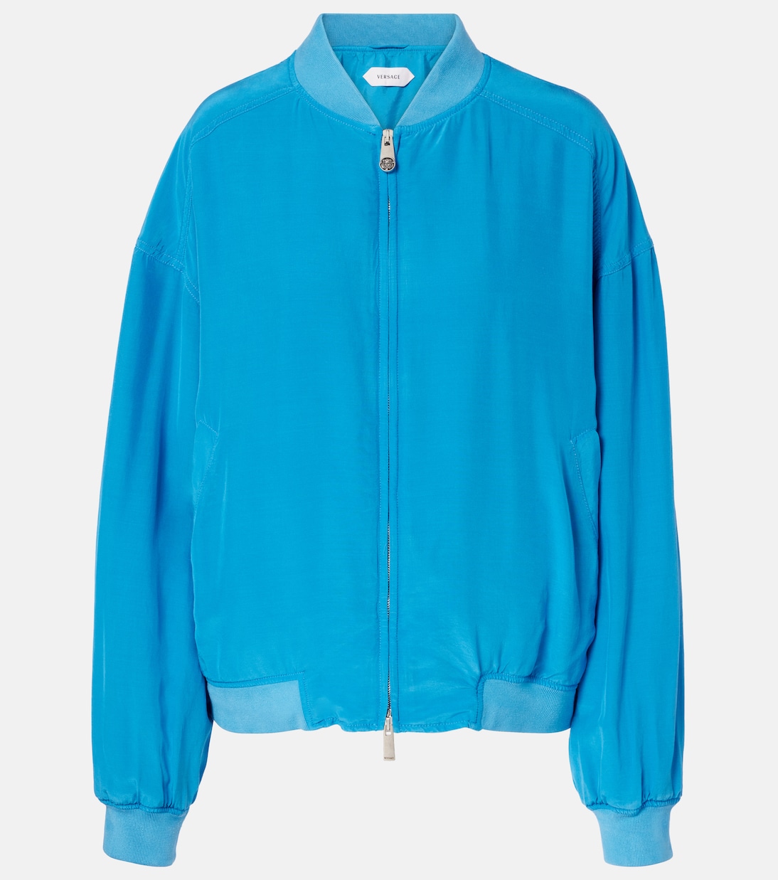 大廓形真丝府绸束腰夹克 | Versace