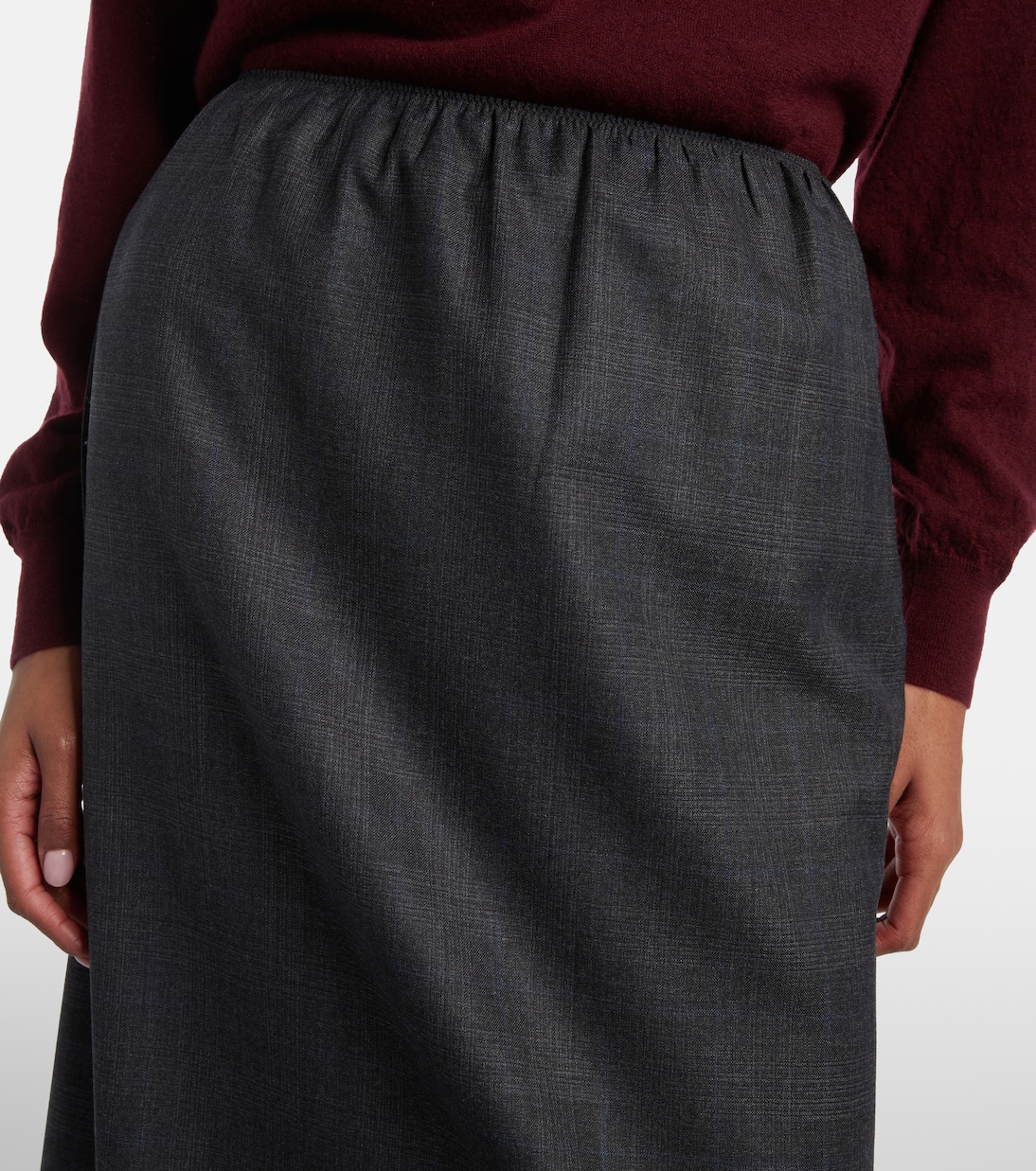 Bleistiftrock aus Wolle  | Prada