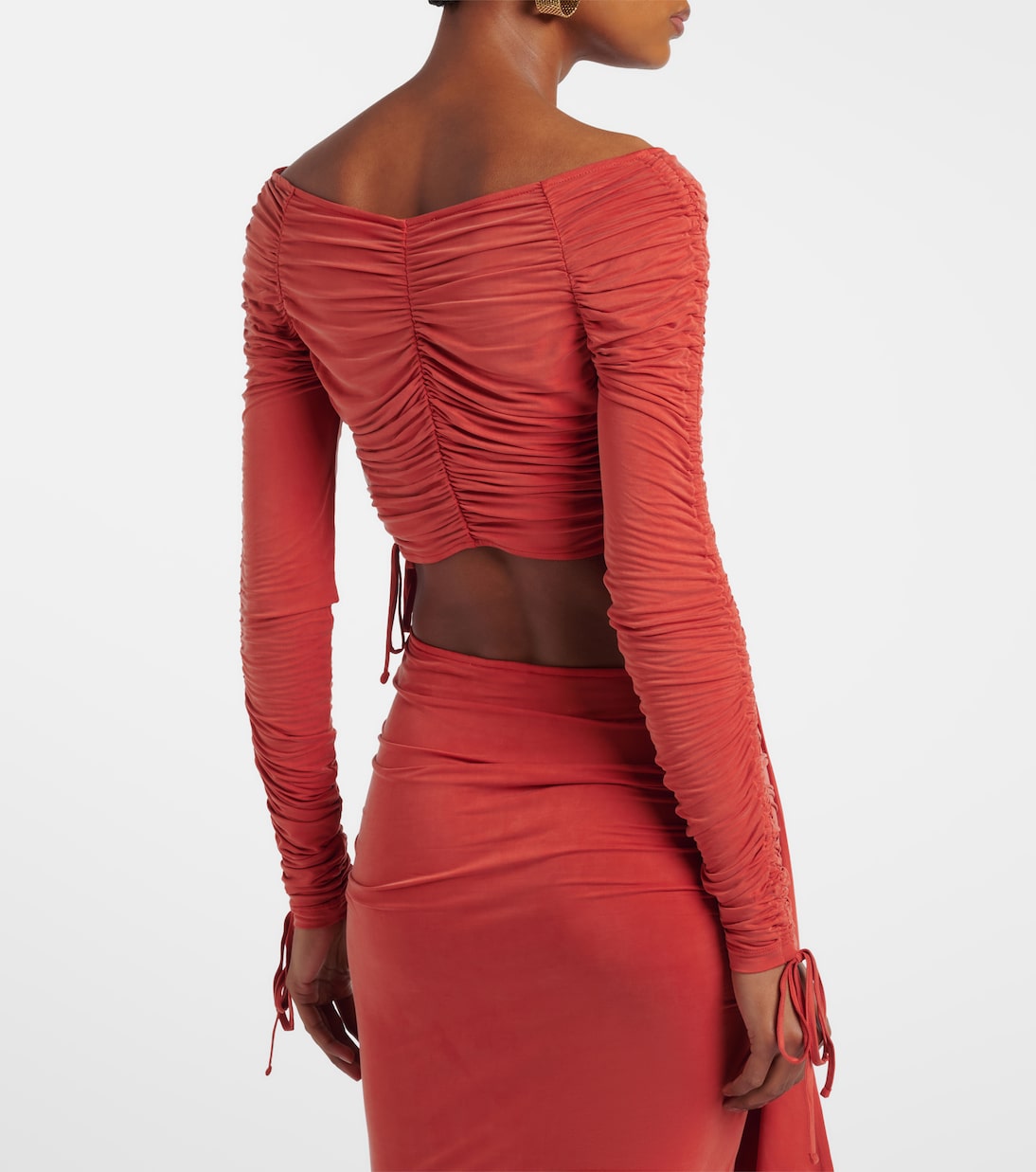 褶饰针织短款上衣 | Balmain