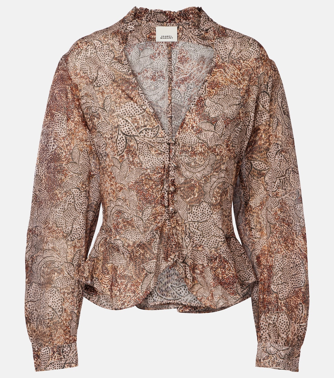 Celeny printed cotton voile blouse | Isabel Marant