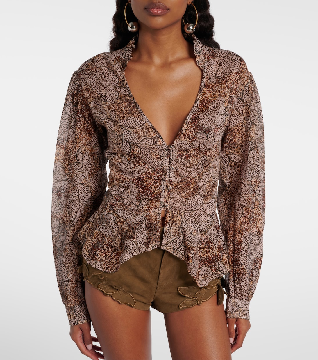 Celeny printed cotton voile blouse | Isabel Marant
