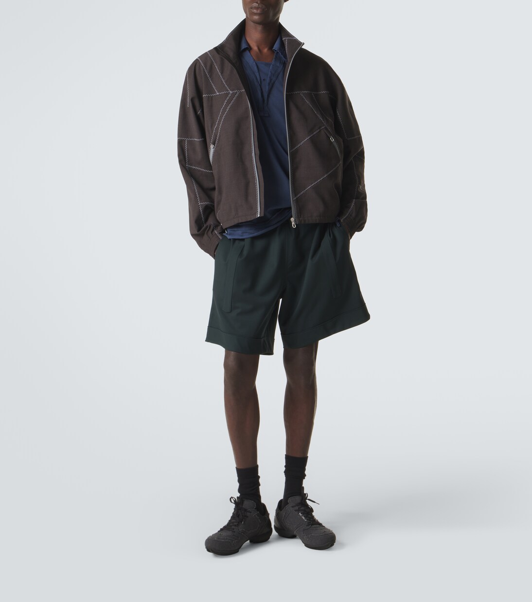 Otak layered cotton polo shirt | Kiko Kostadinov