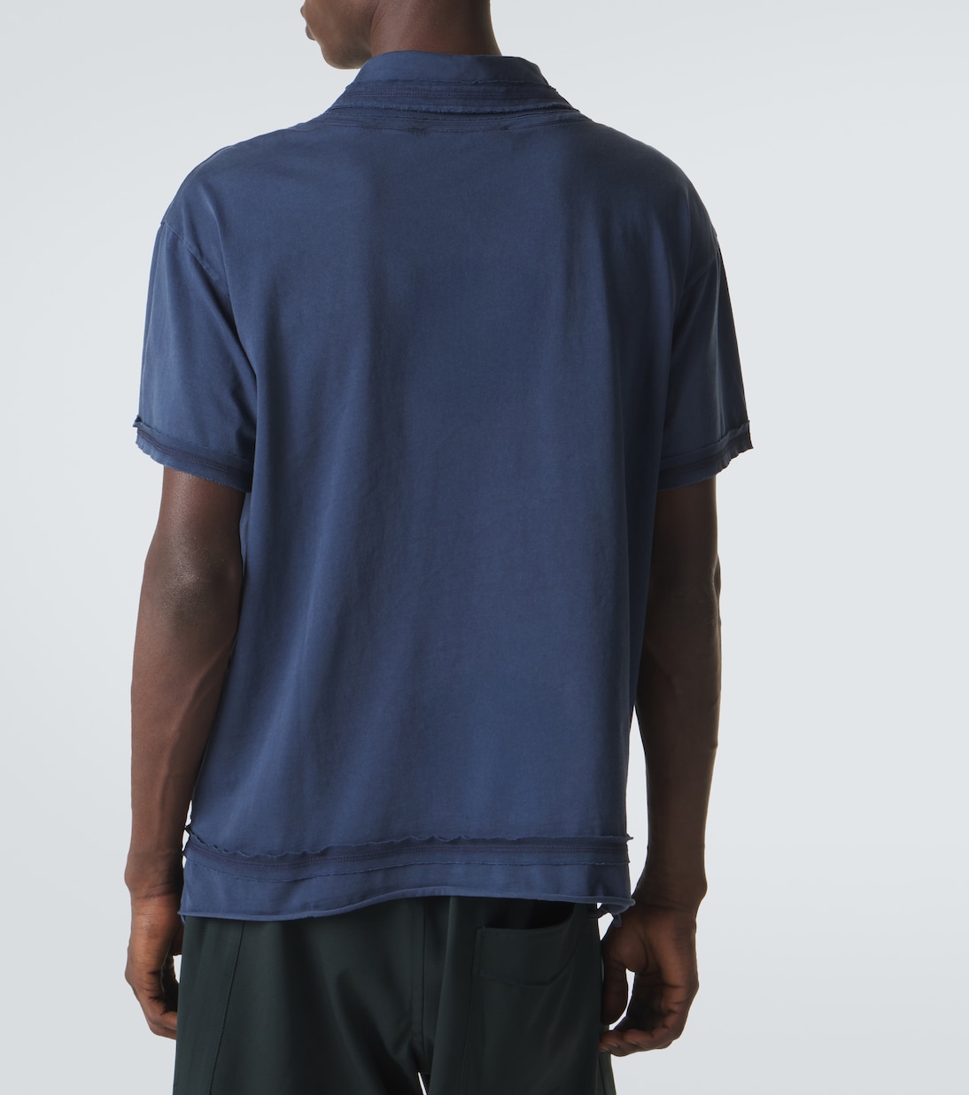 Otak layered cotton polo shirt | Kiko Kostadinov