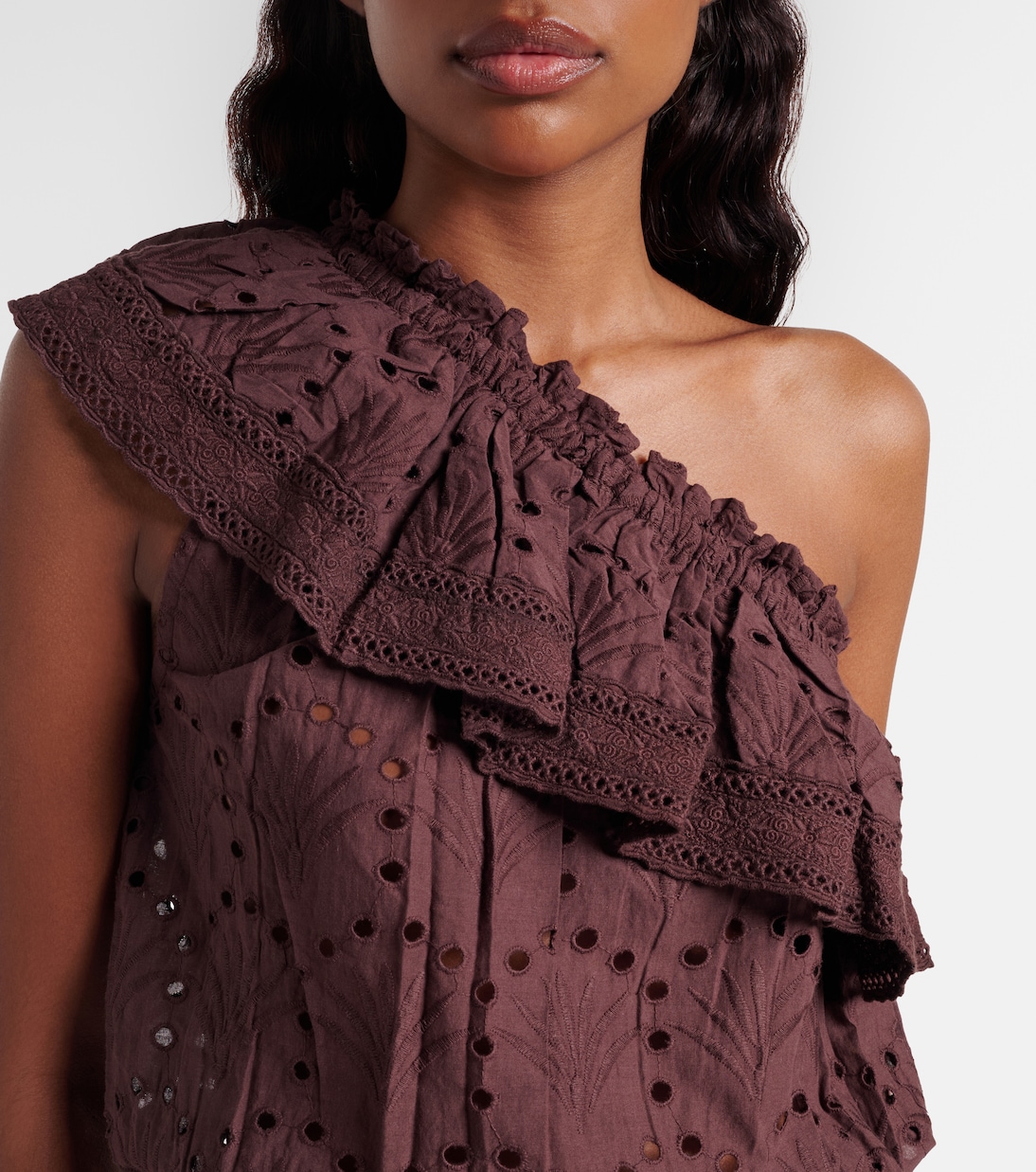 Vestido corto Bree de algodón con bordado inglés | Melissa Odabash