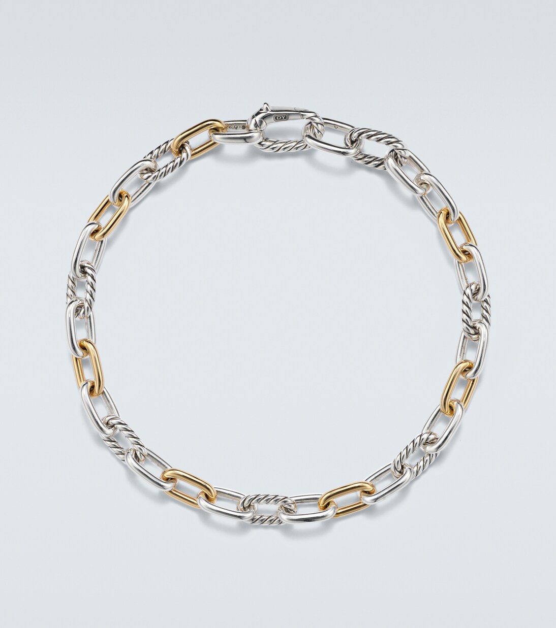 DY Madison® 925 sterling silver and 18kt gold bracelet | David Yurman