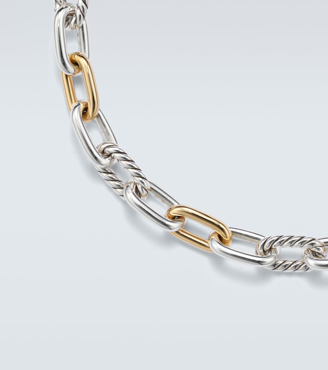 DY Madison® 925 sterling silver and 18kt gold bracelet | David Yurman
