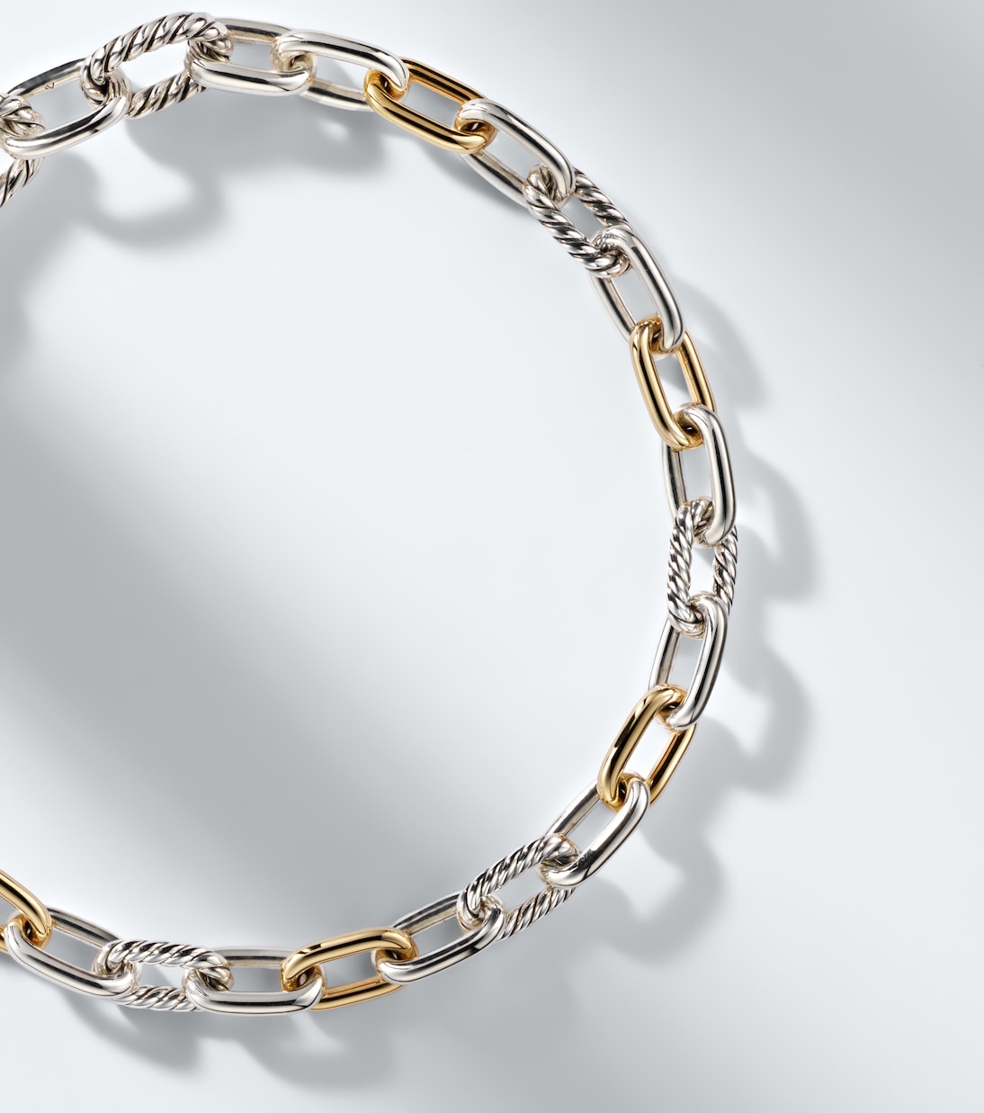 DY Madison® 925 sterling silver and 18kt gold bracelet | David Yurman