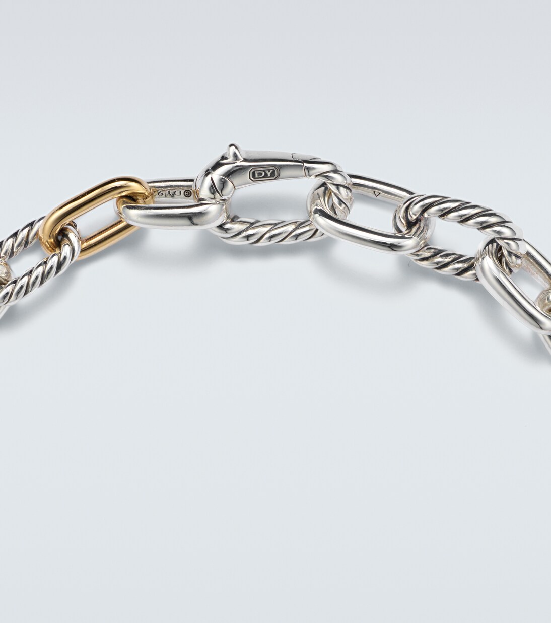 DY Madison® 925 sterling silver and 18kt gold bracelet | David Yurman