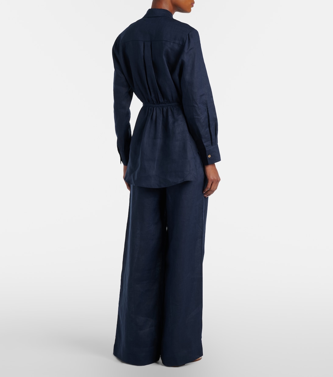 Serena linen wide-leg pants | Melissa Odabash