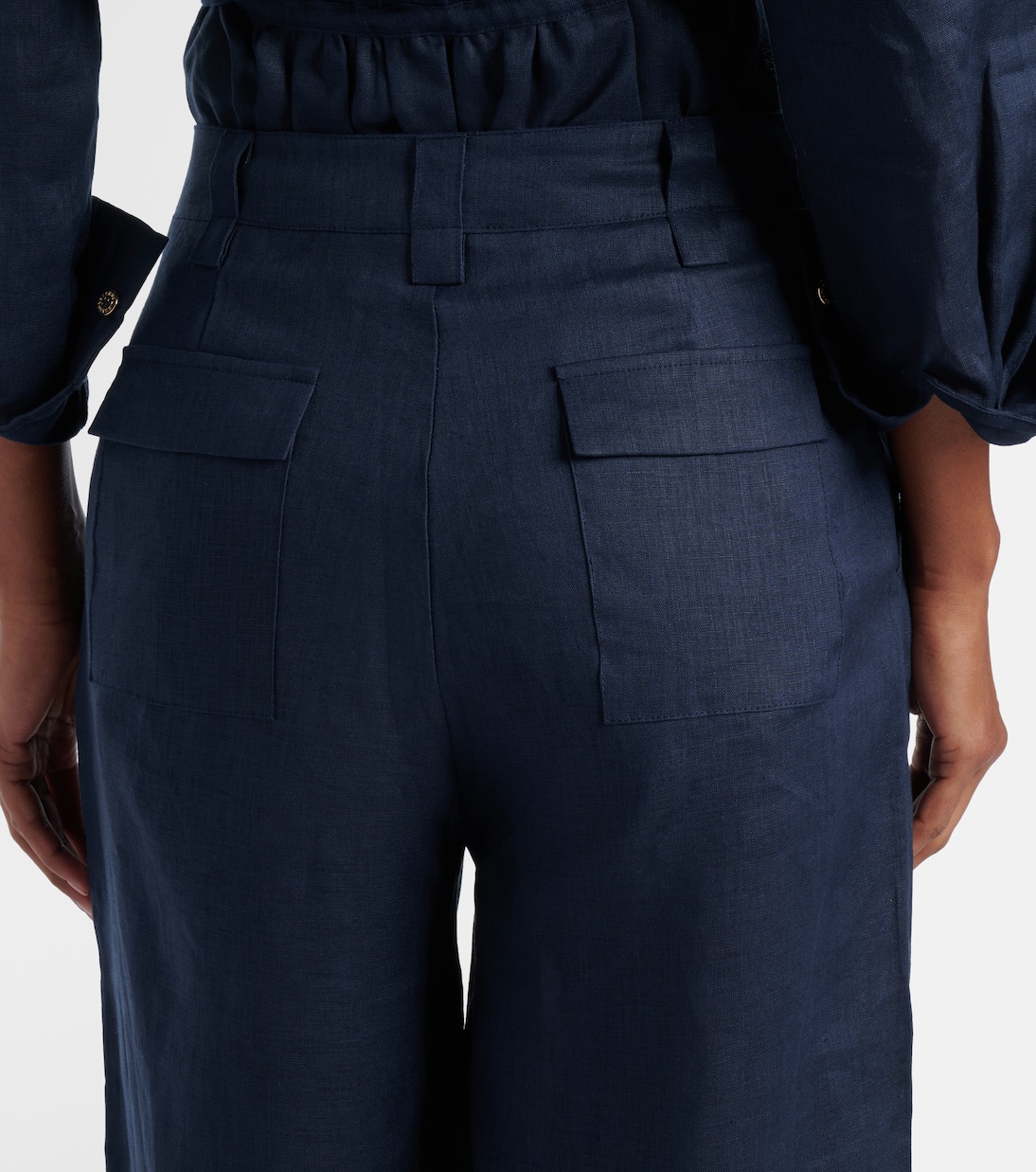 Serena linen wide-leg pants | Melissa Odabash