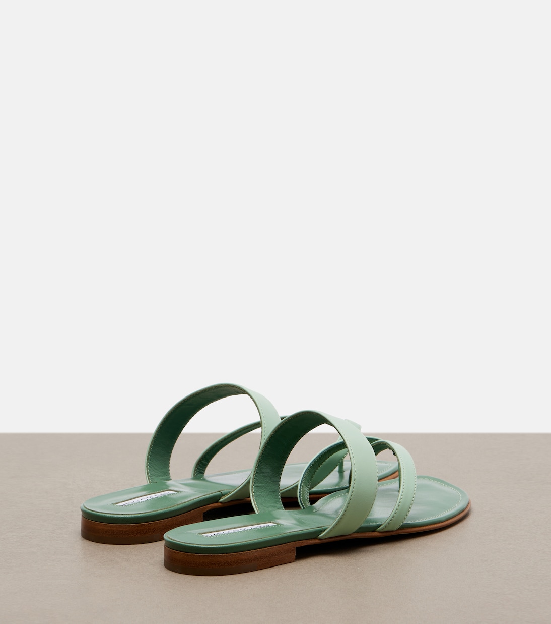 Susaflat leather thong sandals | Manolo Blahnik