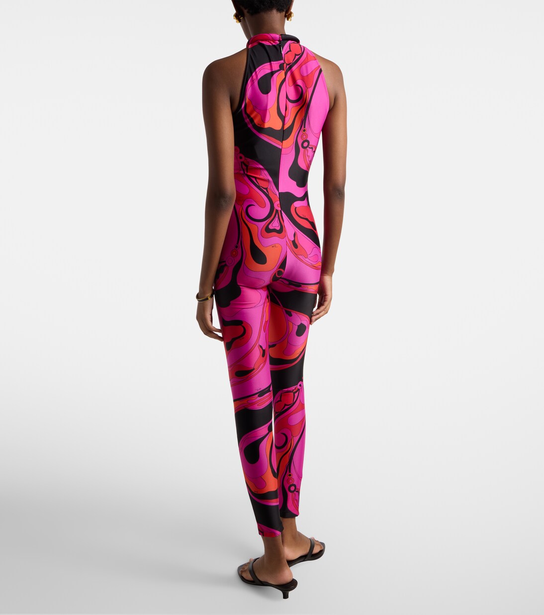 Orchidee halterneck jumpsuit | Pucci
