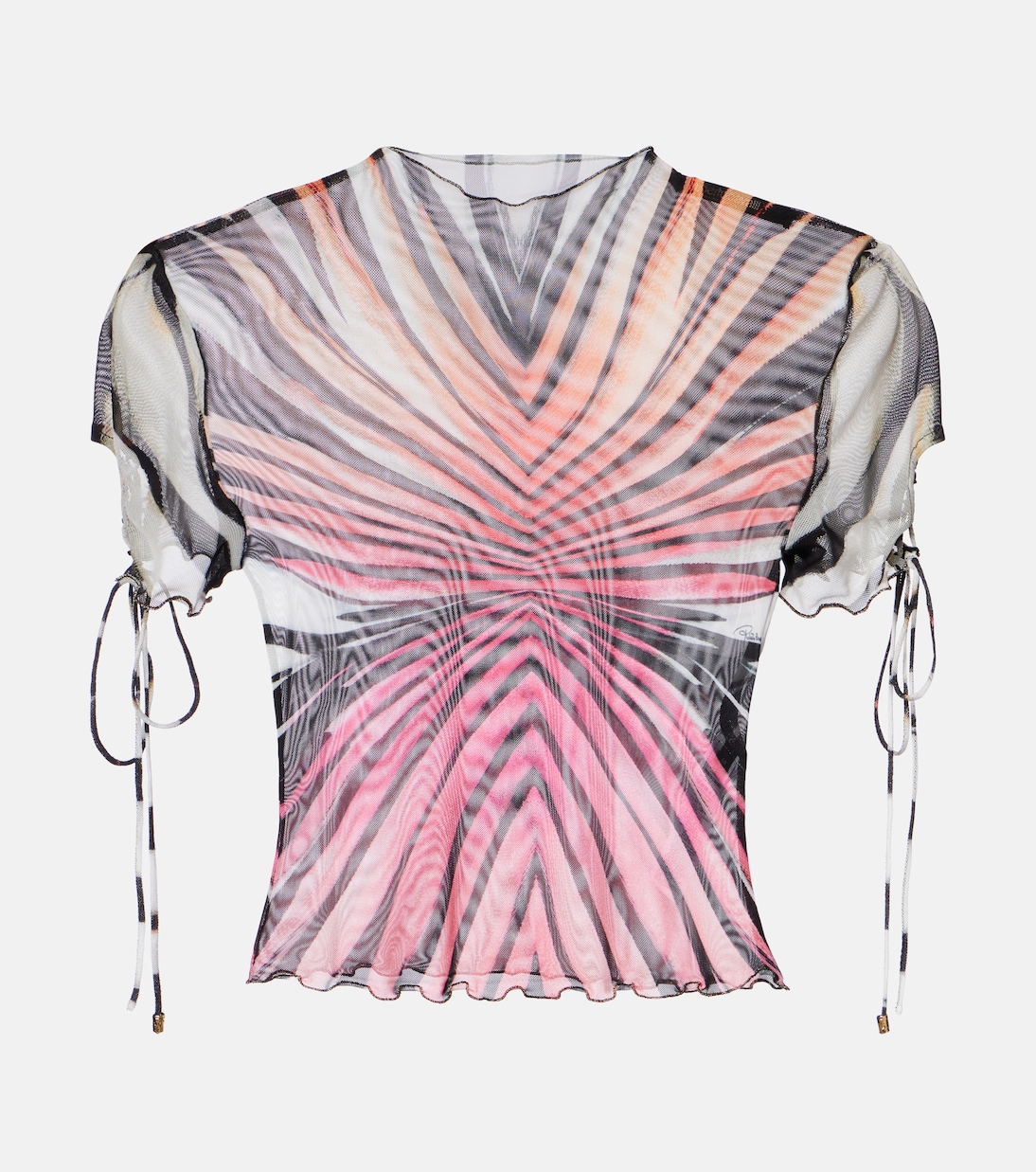 Printed mesh top | Roberto Cavalli