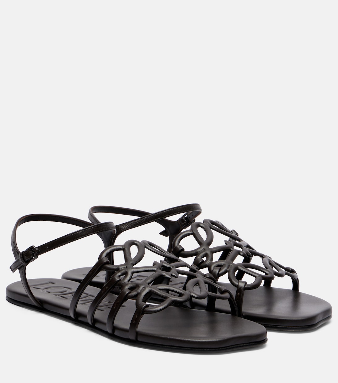 Paula's Ibiza Petal Anagram leather sandals | Loewe