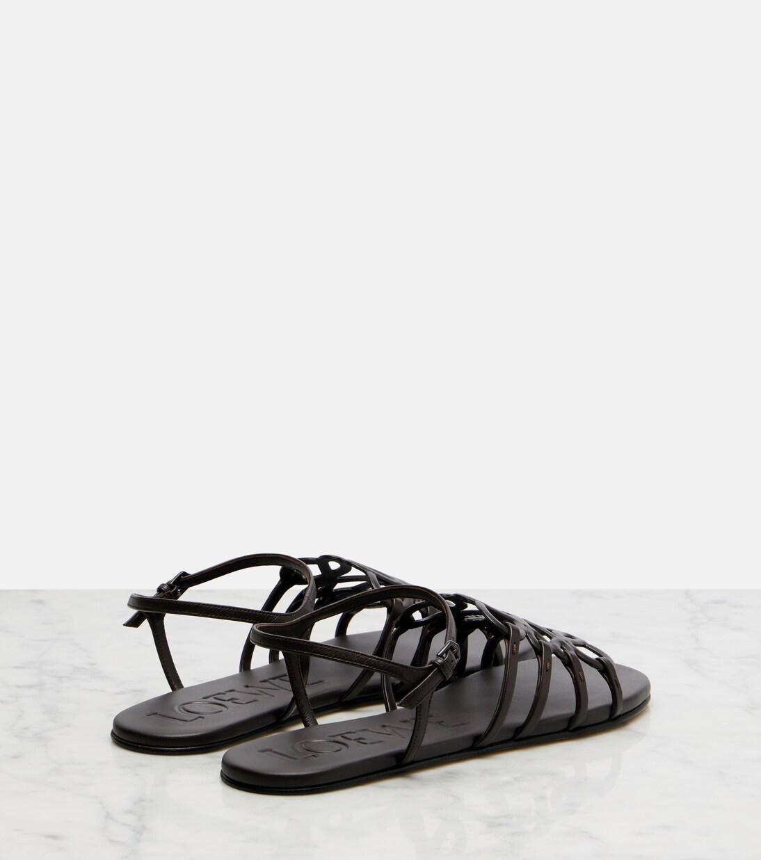 Paula's Ibiza Petal Anagram leather sandals | Loewe
