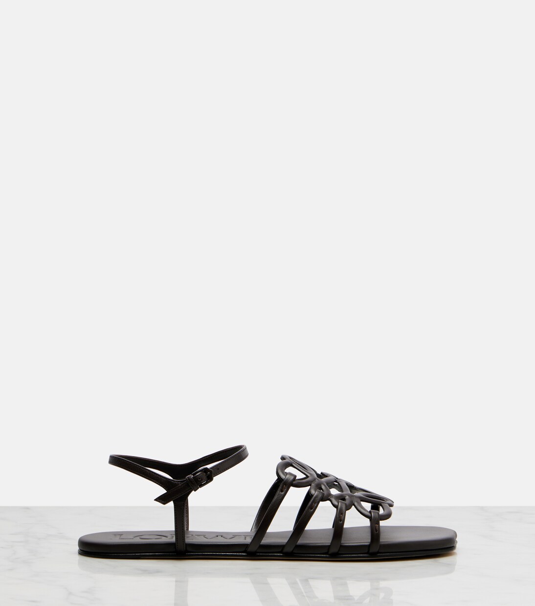 Paula's Ibiza Petal Anagram leather sandals | Loewe