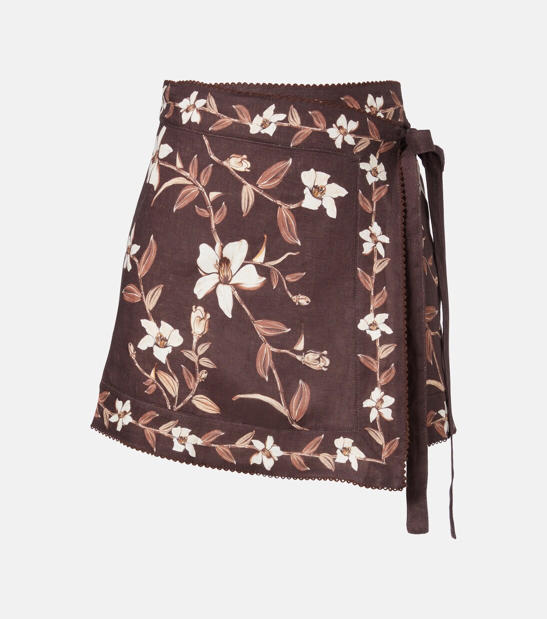 Luna floral linen beach cover-up | Agua by Agua Bendita