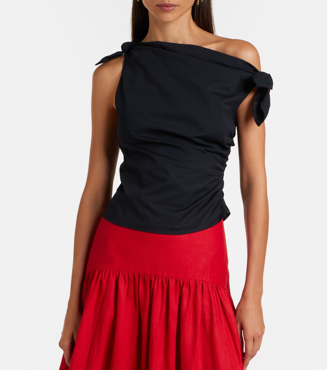 Top asymétrique Bellaria en coton | Staud