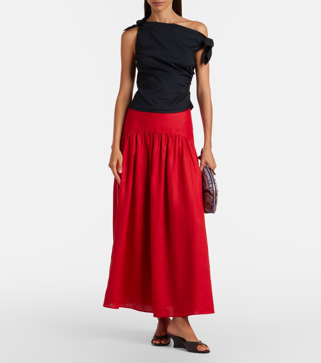 Top asymétrique Bellaria en coton | Staud