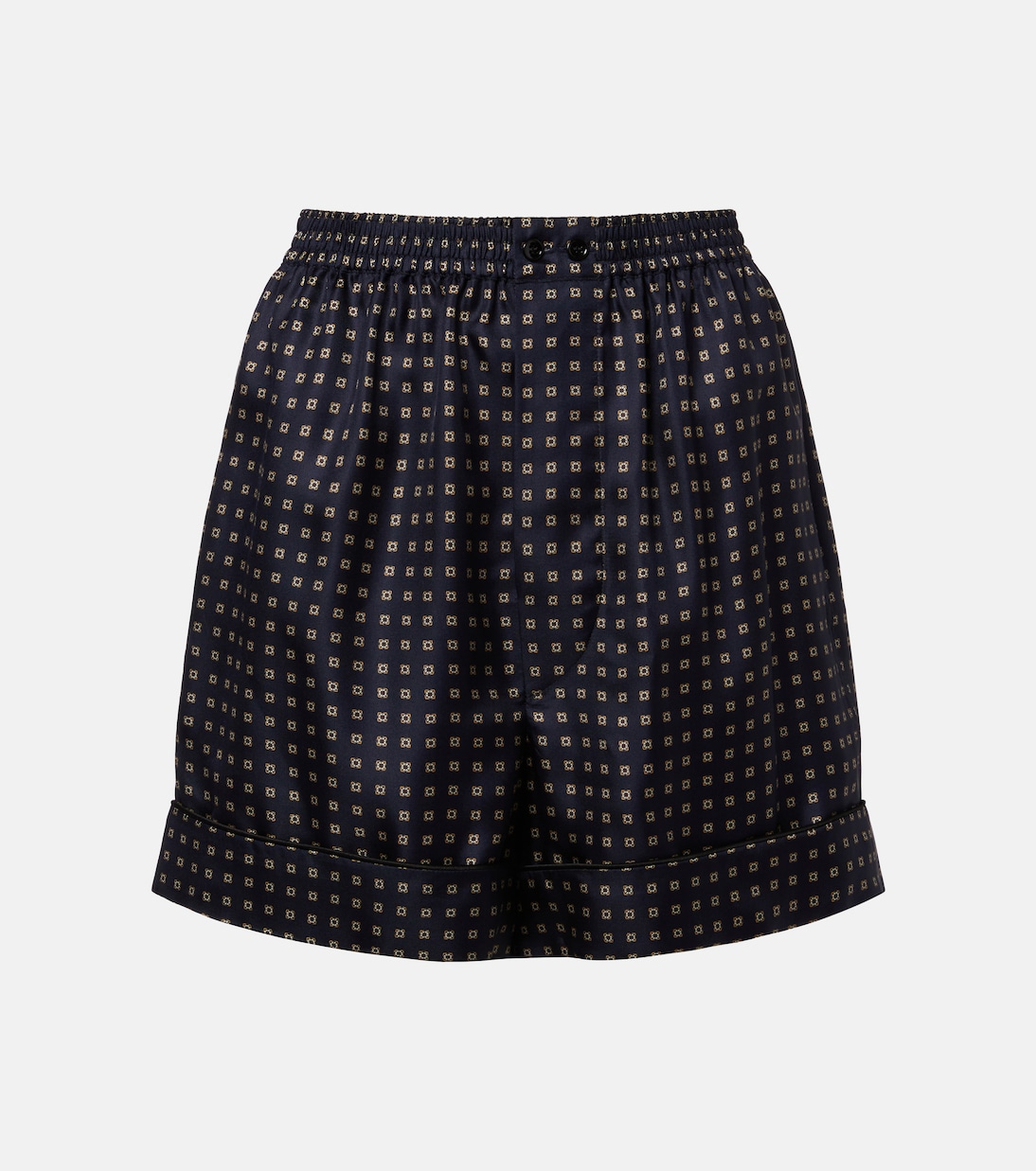 Printed silk shorts | Saint Laurent