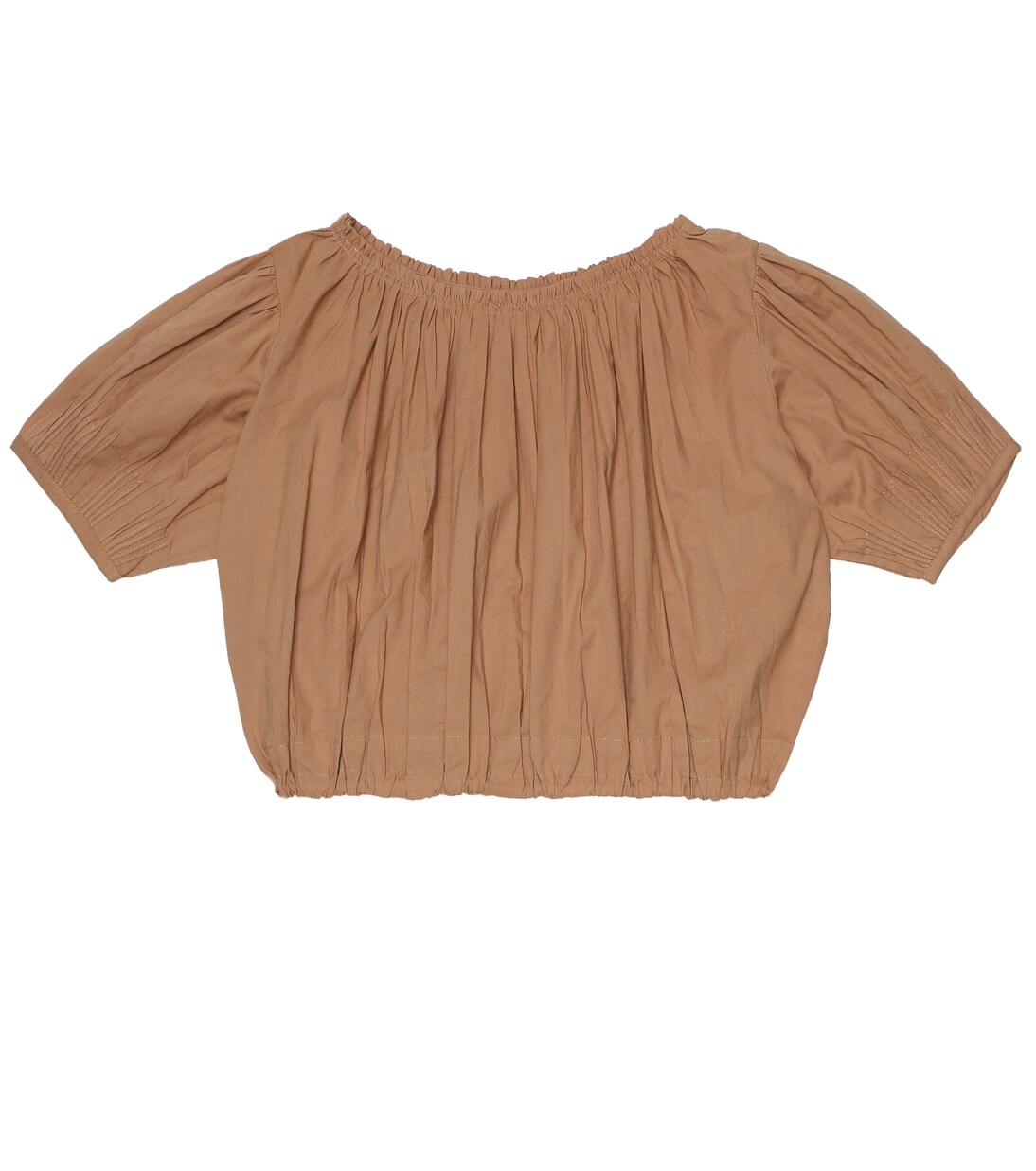 Queens Park cotton blouse | Caramel