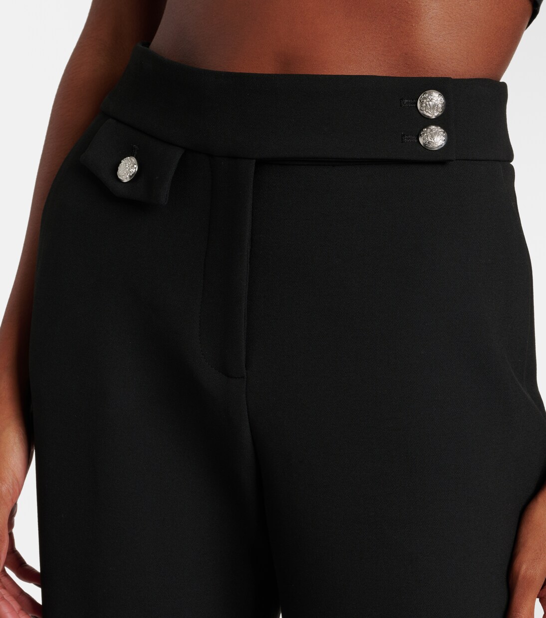 Renzo high-rise slim cropped pants | Veronica Beard