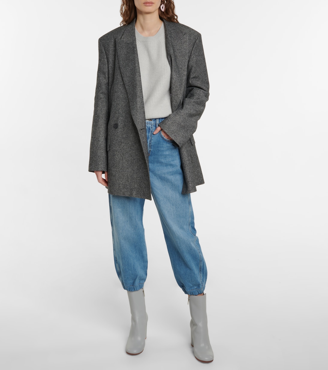 High-Rise Barrel Jeans The Lounge | Frame