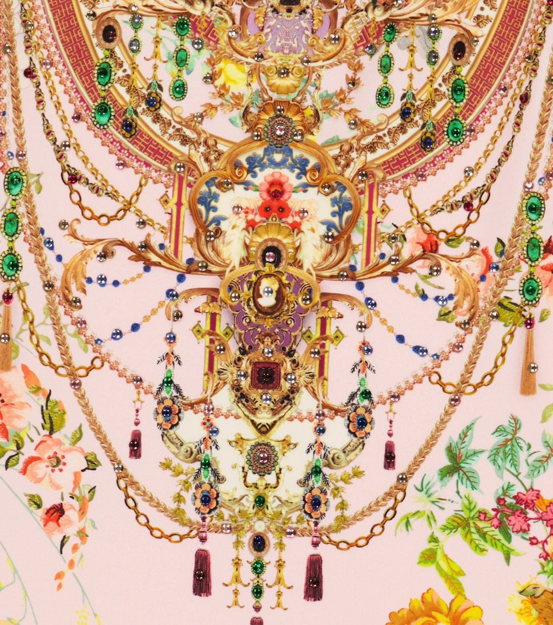 Floral printed tie-detail swimsuit | Camilla Kids