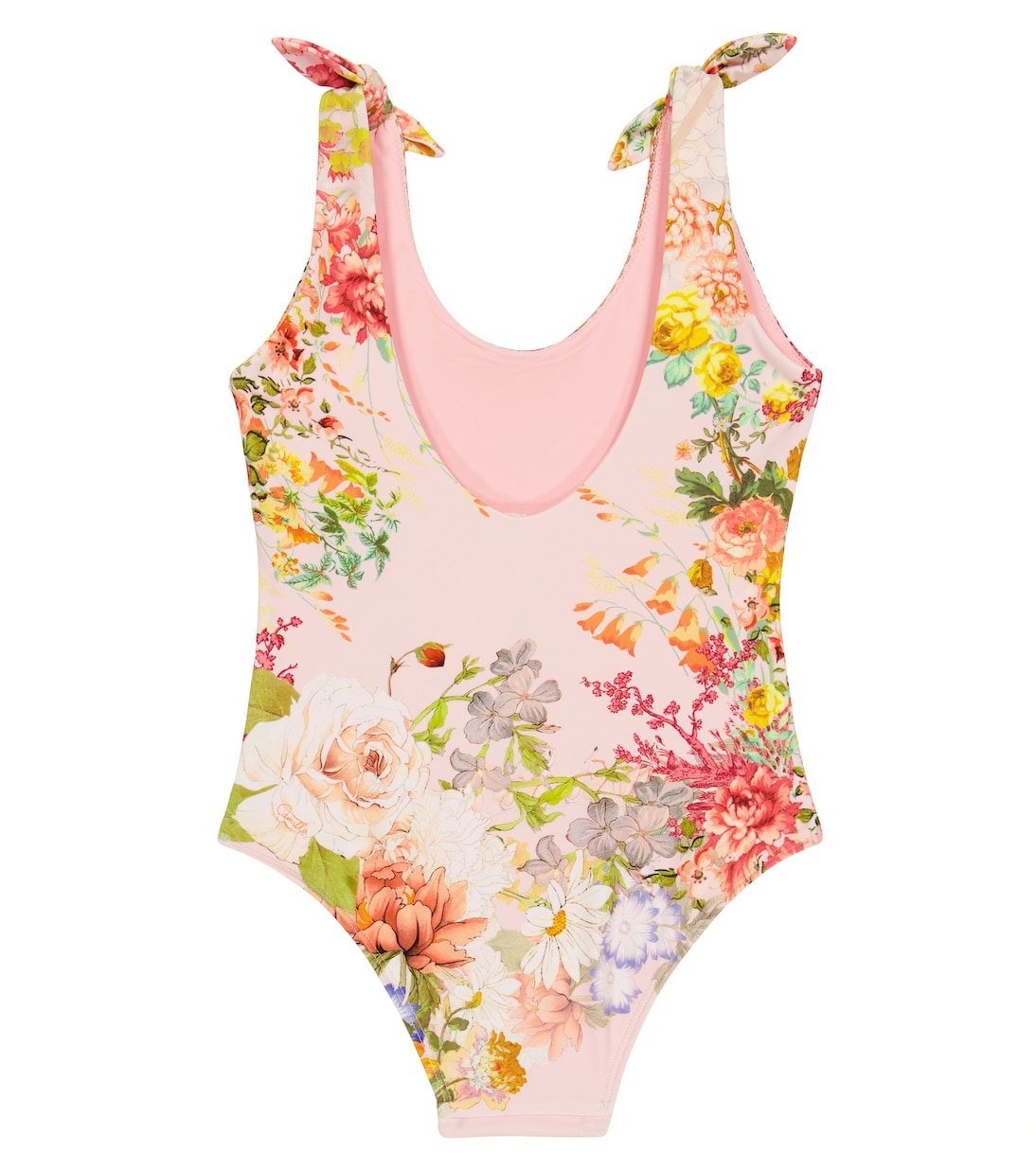 Floral printed tie-detail swimsuit | Camilla Kids