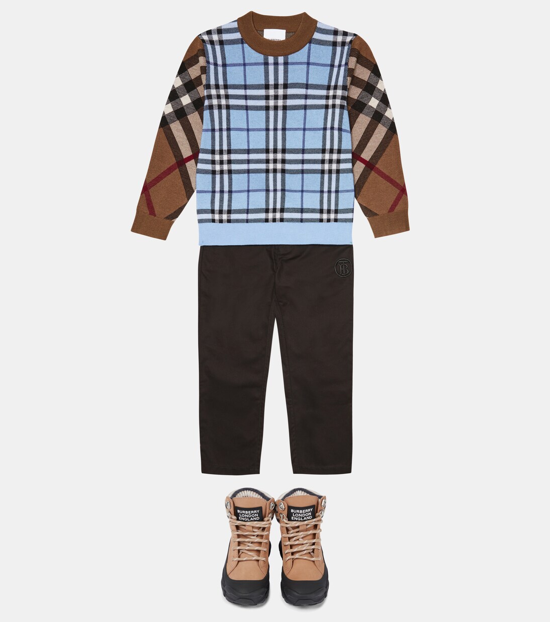 Sweatshirt aus Wolle und Baumwolle | Burberry Kids